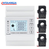 สมาร์ทการใช้พลังงานไฟฟ้ามิเตอร์ไฟฟ้า3เฟส Din Rail Meter Modbus พร้อม50A100A150A200A5A CT โวลต์มิเตอร์แอมมิเตอร์