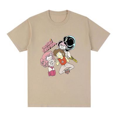 Anime Urusei Yatsura Lum X Ran X Ataru Tshirt Manga Graphics Tshirts Cotton Tee Hip Hop Men Tshirts