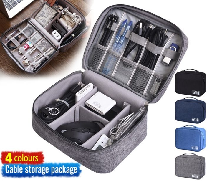 BUBM Electronic Organizer, Double Layer Travel Gadget Storage Bag for Cables, Cord, USB Flash Drive, Power Bank and More-a Sleeve Pouch for 7.9 iPad