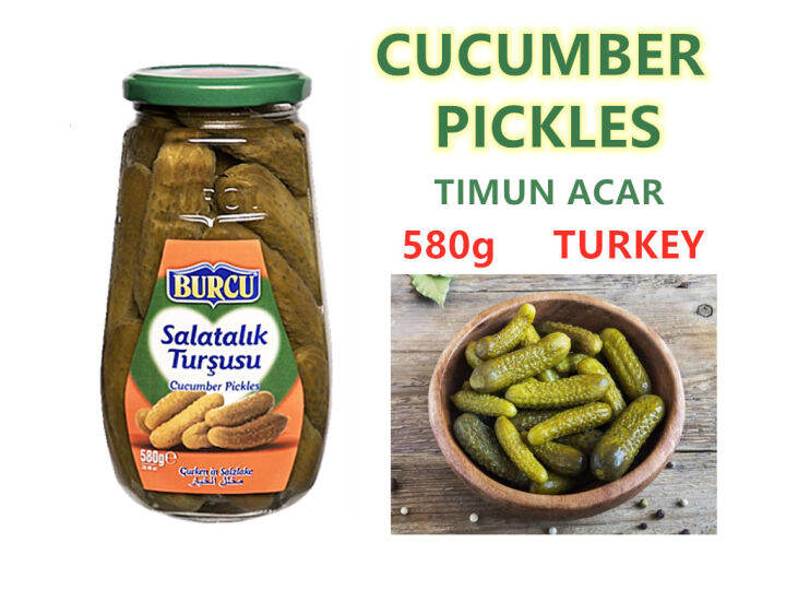 BURCU Pickles / Cucumber Pickles / Timun Jeruk 580g / Cucumber Pickle