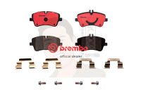 P50 045C ผ้าเบรก-F-แท้ BREMBO รุ่น Ceramic : BENZ C-Class (W203) 180 200 220 230 240 00-06 การันตีคุณภาพมาตรฐานโดย " เครอป อะไหล่ยนต์"