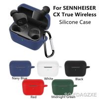 Hot Soft Silicone Case For SENNHEISER CX True Wireless Waterproof Protective Wireless Earphone Cover Charging Box Bags With Hook