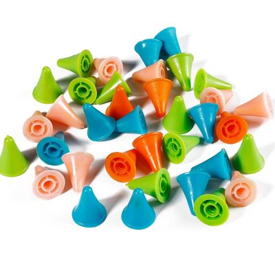 ✉﹊۩ 10/20pcs Rubber Cone Shape Knit Knitting Needles Cap Tips Point Protectors For Knitting Craft Sewing Accessories