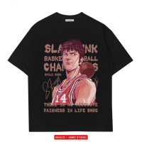 tshirt เสื้อยืดแขนยาว พิมพ์ลายการ์ตูนอนิเมะ Slam Dunk Mitsui Shou สไตล์ญี่ปุ่น ฮาราจูกุ สําหรับผู้ชาย และผู้หญิง(S-5XL)SS-5XL