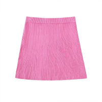 PB&amp;ZA womens 2022 autumn new fashion knitted miniskirt r high elastic waist womens short skirt