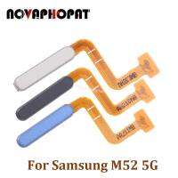 Novaphopat เหมาะสำหรับ M52 Samsung Galaxy 5G / M62 M625ปุ่มลายนิ้วมือเพาเวอร์ริบบิ้นเปิดปิดดิ้นกุญแจปลดล็อคควบคุมที่บ้าน