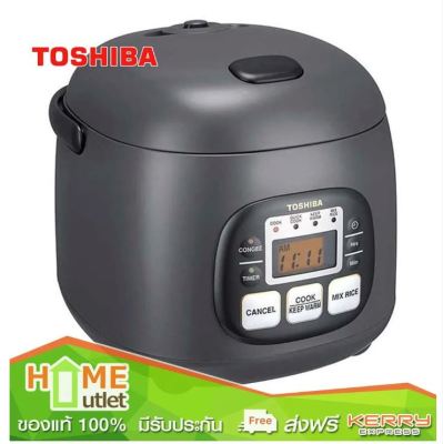 TOSHIBA หม้อหุงข้าวดิจิตอล 0.54 ลิตร สีเทาดำ รุ่น RC-5MM(KH)A