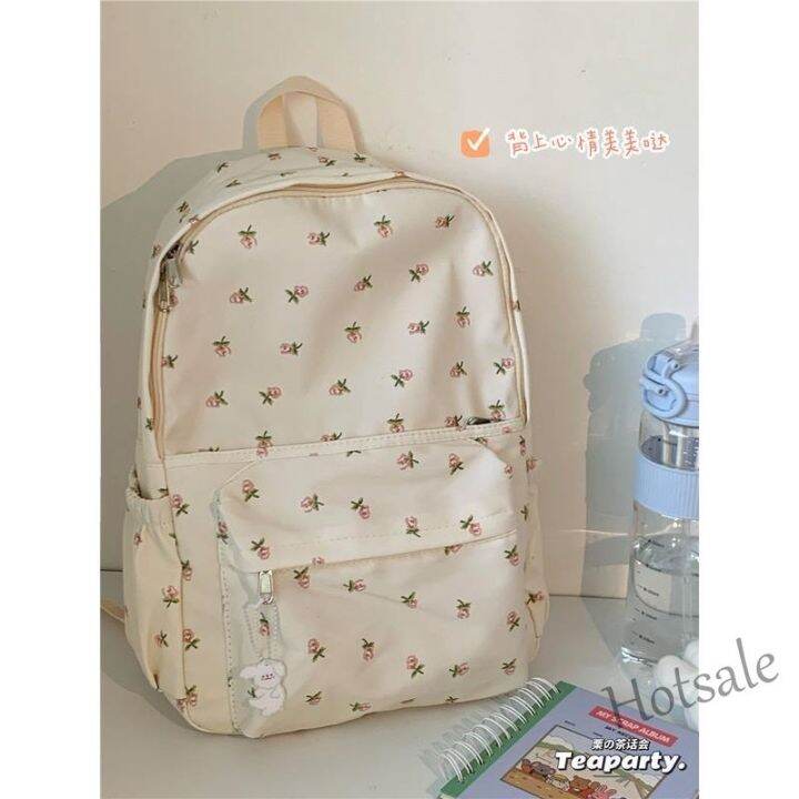 hot-sale-c16-cute-backpack-girls-school-backpack-floral-canvas-school-bag-korean-bm-style-backpack-sports-bag-travel-bag-female-bookbag