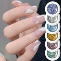 【YP】 Metal Effect Gel Mirror UV Painted Glue Varnish Painting Manicure