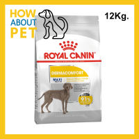 อาหารสุนัข Royal Canin สำหรับสุนัขโต พันธุ์ใหญ่ ผิวแพ้ง่าย อายุ 15 เดือนขึ้นไป 12กก. (1 ถุง) Royal Canin Maxi Dermacomfort For Adult Large Breed Dogs Over 15 months old 12Kg. (1 bag)