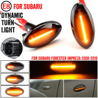 2X LED แบบไดนามิกด้านข้าง Marker ไฟเลี้ยวด้านข้าง Repeater สำหรับ Subaru Impreza Wrx Sti Subaru Forester 2008-2019