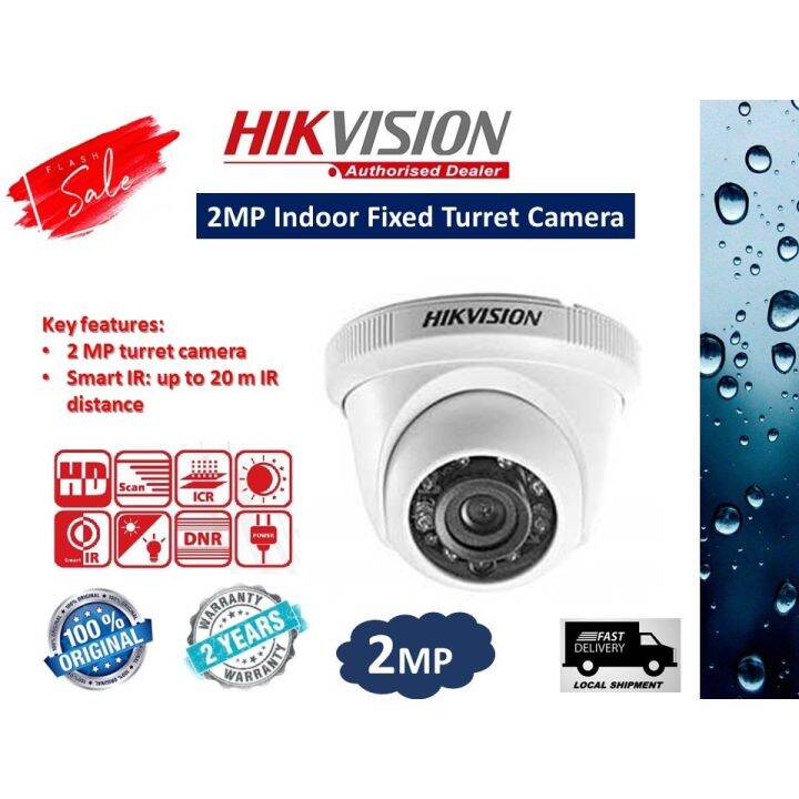 CCTV wireless outdoor HIKVISION 2MP Dome Camera Analog 2MP Fixed Indoor