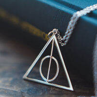 925เงินสเตอร์ลิง HP Potters ภาพยนตร์คอสเพลย์ Death Hallows สร้อยคอจี้เครื่องประดับอุปกรณ์เสริมสำหรับผู้หญิงผู้ชายแฟนคอลเลกชัน Gift