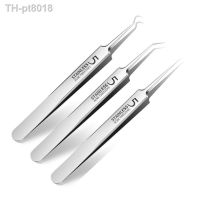 ✓  Super Fine No. 5 Acne Stainless Steel Cell Tweezers To Remove Blackheads and Squeeze Acne Tools Tweezers Electronic Tweezers Set