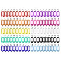 100 Pcs 10 Colors Candy Color Label Keychain Numbered Card With Keychain Item Classification Tag For Item Identification