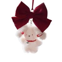 ✗ Plush Dog Pendant Rearview Mirror Hanging Dog Backpacks Decor/Tissue Holder K0AF