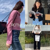 cpjgirlxx | พร้อมส่ง Rothy wrinkle Top - 3col [9.9] เสื้อผ้าย่น แขนยาว เกาหลี