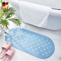 Non-slip Bathroom Mat Soft Safety Shower Massage Pad With Drain Hole And Suction Cup Bathtub Carpet Home Bathroom Accessories