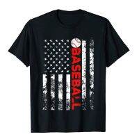 American Flag Baseball Team Gift T-Shirt Cotton Group Tees Prevalent Men Top T-Shirts Printed