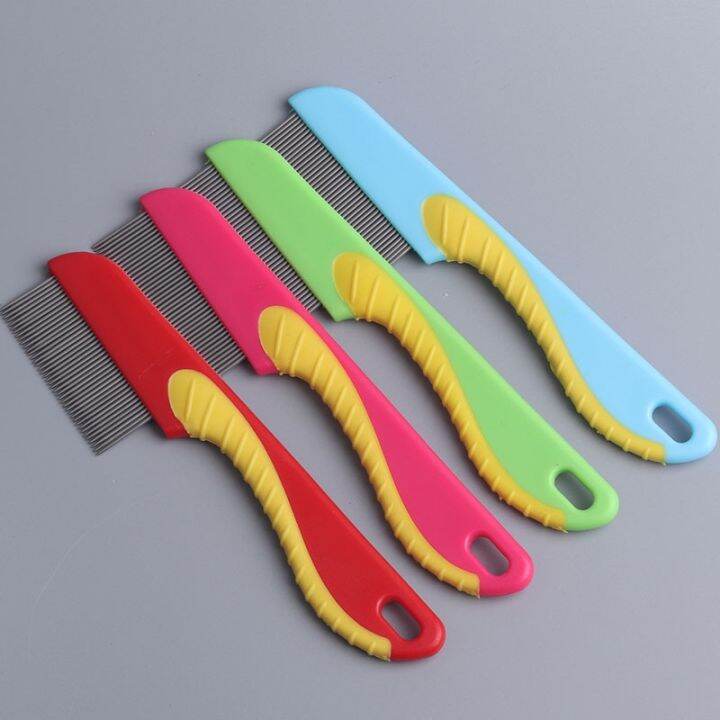 cc-1pcs-durable-household-4colors-pets-supplies-dog-hair-abs-tpr-stainless-handle-anti-lice-comb