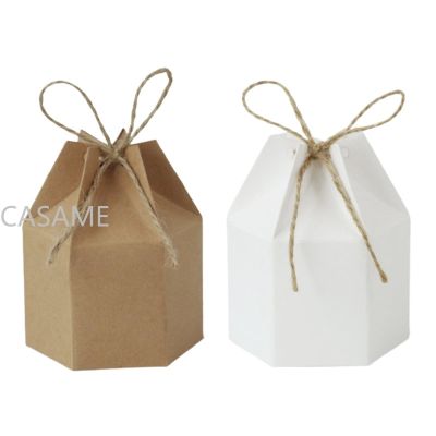 【YF】℡  10Pcs Paper With Rope Wedding Favor Chocolate Birthday Baby Shower Pakcing