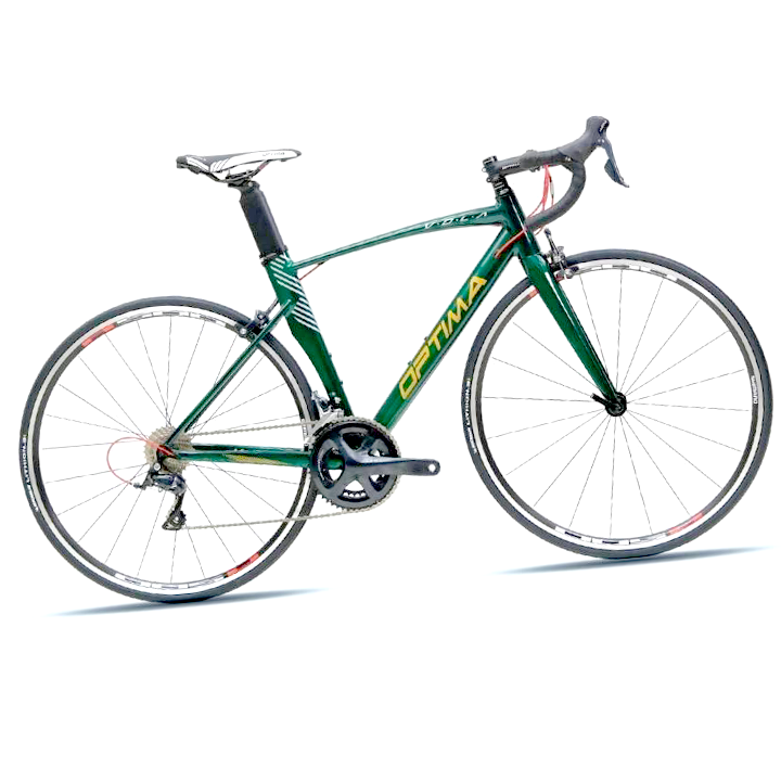 จักรยานเสือหมอบ-optima-รุ่น-vola-r3000-น้ำหนักรวม-8-9-กก-ชุดเกียร์-shimano-sora-18-สปีด-ตัวถังอลูมิเนียมอัลลอยด์ลบรอยเชื่อม-ตะเกียบคาร์บอน