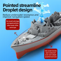 Destroyer Escort Aviation Mother Ship Mini 2.4g Remote Control Boat Electric Warship Splashing Toys Childrens Gift