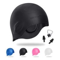 【health】 Elastic Swimming Cap/Waterproof Silicone Swimming Cap/Universal Mens Womens Childrens Swimming Cap