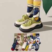 ☸  1 Pair Colorful Cartoon Socks Creative Fashion Vine Graffiti Novelty Men Women Winter Warm Comfortable Cotton Stocking