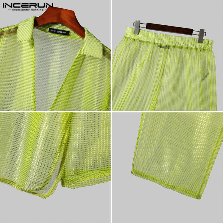 incerun-เสื้อคอปกแขนยาวสำหรับผู้ชาย2ชิ้น-กางเกงขายาวชุดสูทผ้าสีไฟฟ้ากระพริบอย่างมีสไตล์-เสื้อผ้าลำลอง-3