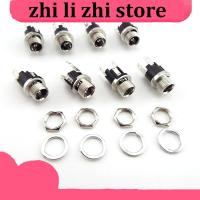 zhilizhi Store 5.5 x 2.1mm DC Power Jack Panel Mount Terminal 3 Pin 5.5 2.1mm DC Female Socket Supply Electrical DC Jack Connector