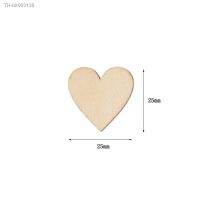 ✶﹊✱ 50pcs 25mm Wooden Heart Kids Birthday Party Supplies Diy Scrapbook Craft Wedding Decoration ValentineS Day