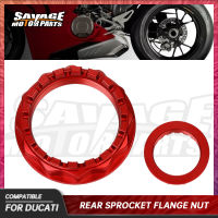 ล้อหลังเพลาเฟืองหน้าแปลนอ่อนนุชสำหรับ DUCATI Panigale V4 V2 1098 1299 1199วินาที R Diavel 1260 Streetfighter Moto อุปกรณ์เสริม