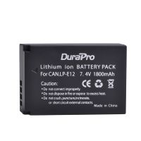 1 Battery Durapro 1800Mah LP-E12 LP E12 Camera Battery + LED USB Charger For Canon EOS M50 M100 100D Kiss X7 Rebel SL1 DSLR Camera