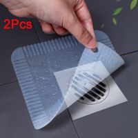 2Pcs Silicone Mat  Floor Drain Pad Kitchen Sewer Anti-Odor And Insect-Proof Sealing Cover Bathroom Drain Deodorant Accessories Traps Drains