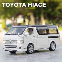 1:32 Toyota Hiace XLG Alloy Model MPV Simulation Vehicle Model Sound Light Metal Toy Car Gifts Collection