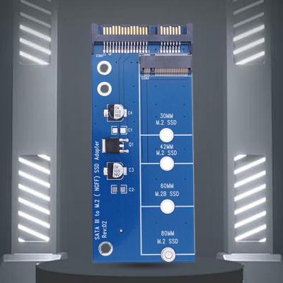[Vktech] M.2อะแดปเตอร์ SSD B คีย์ฮาร์ดดิสก์เครื่องอ่านการ์ด2.5นิ้ว M.2 NGFF การ์ดอะแดปเตอร์ SSD รองรับ2230/42/60/80 M.2 SSD