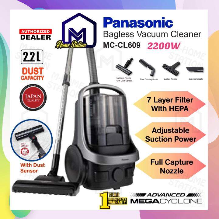 Panasonic 2200W Cyclone Vacuum Cleaner MC-CL609 / 2100W MC-CL607 MC ...