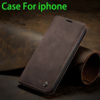 Silicone Magnetic Flip Leather Wallet Case For Iphone 6 7 8 Plus SE 5 S XR X Luxury Phone Cover For iphone 11 12 13 Pro Max XS