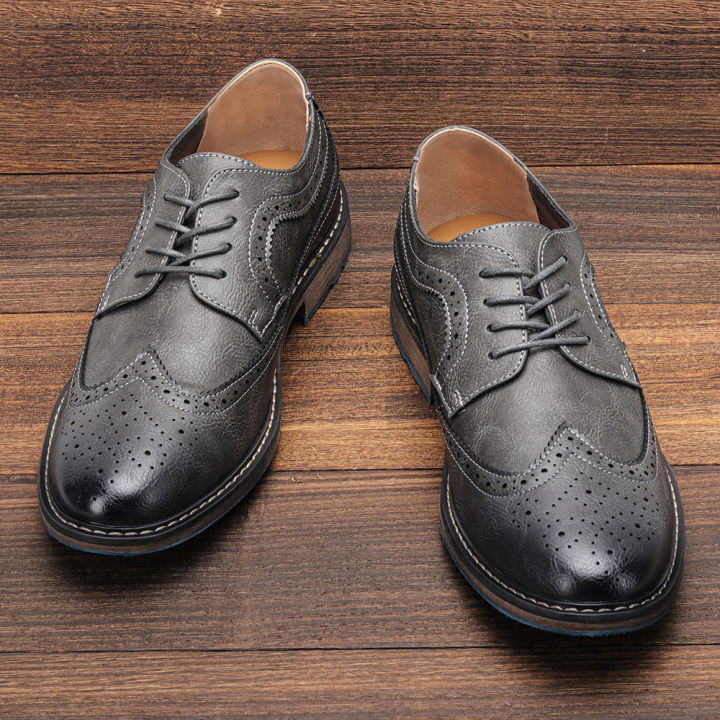 รองเท้าลำลองผู้ชายยี่ห้อ-top-quality-2023-brogue-รองเท้าแฟชั่นใส่สบายรองเท้าหนังผู้ชาย-kd1771