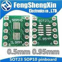 【CW】 10pcs SOT23 SOP10 MSOP10 Umax SOP23 to DIP10 Pinboard SMD To DIP Plate 0.5mm/0.95mm 2.54mm pin PCB Transfer Board