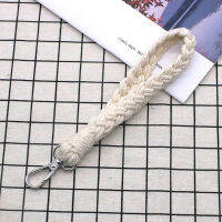 UNI Rame HAND-woven wristlet พวงกุญแจ lanyard Boho พวงกุญแจครูของขวัญถัก