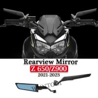 Spion Motor ลท์สำหรับ Kawasaki Z900 Z650 Winglets ชุดกระจกกระจกปรับได้รถจักรยานยนต์กระจกข้างรถ2021 2022 2023