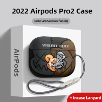 หรูหราที่เรียบง่ายหูฟังกรณีเข้ากันได้กับ Airpods Pro 2นักบินอวกาศรุนแรงหมีซิลิโคนเหลวปกคลุมสำหรับ Apple Airpods Pro 2nd กรณี