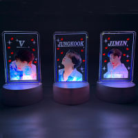 Kpop BTSHARE21 Light Stick Bangtan Boys Concert Army s USB Color Changing Acrylic LED Night Lamp Gifts Home Decor