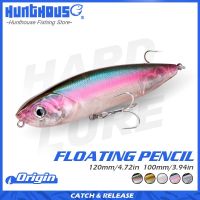 【lz】ஐ۞  Hunthouse WTD Lápis Isca de Pesca 100 120mm 19 32g Flutuante Artificial Isca Dura Superfície Wobbler para Robalo Bluefish Tackes