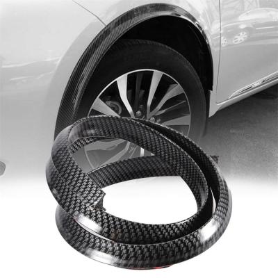 【DT】New Car Wheel Protection Universal Fake carbon fiber Rubber Arch Car Fender 1.5M Anti-collision Strips Car Wheel Flares Sticker  hot