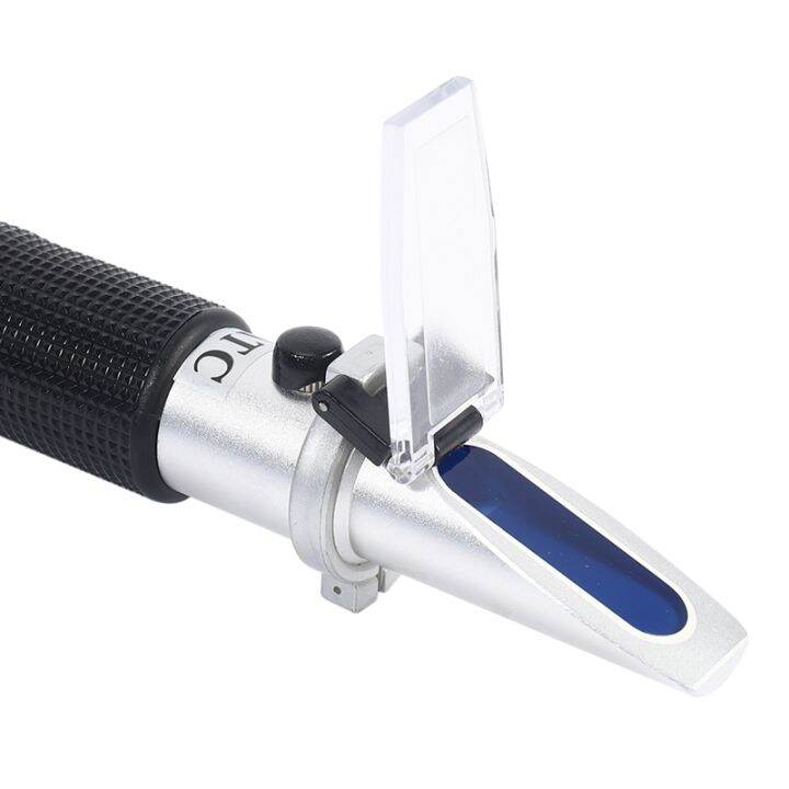 beer-wort-and-wine-refractometer-dual-scale-specific-gravity-1-000-1-120-and-brix-0-32-replaces-homebrew-hydrometer-aluminum