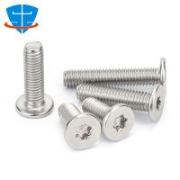 BN9524 M2 M2.5 M3 M4 M5 M6 M8 304 Stainless Steel CM Six-Lobe Torx Ultra Thin Super Low Flat Wafer Head Anti-theft Screw Bolts Nails Screws Fasteners