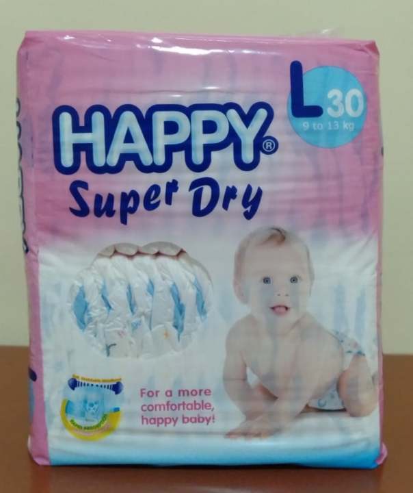 HAPPY BABY SUPER DRY LARGE DIAPER x30pcs | Lazada PH